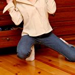 Pic of Lovely Anne - Hot blonde teen Lovely Anne takes off her blue jeans and shows us her amazing ass.