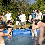 Pic of these poor pledges had to play blind folded in this hole in the ground filled with water all male nudist groups free