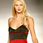 Pic of Carmen Kass sexy, see through and topless catwalk photos