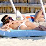 Pic of Claire Forlani in bikini and topless on the beach paparazzi shots