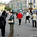 Pic of Public nude porn with hot girl in stockings - PickupFuck.com 