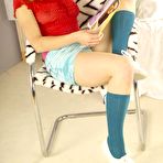 Pic of Clubseventeen schoolgirl stripping out her panties