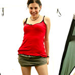 Pic of abbywinters.com presents Marigold - Hairy brunette shows how wet she is in her camping tent at Brdteengal.com