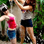 Pic of abbywinters.com presents Window washing girls - 5 cute girls stripping and washing windows in the nude at Brdteengal.com