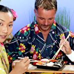 Pic of Clubseventeen Japanese and a white girl sharing a cock