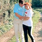 Pic of CLUB SEVENTEEN.COM - Teen redhead sucking cock!