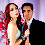 Pic of 
      Zoe Voss rides his cock until he jizzes all over her
    