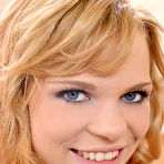 Pic of Sex Previews - Baby Dream petite blonde strips on a couch and toys her shaved pussy