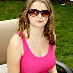 Pic of ATK galleria presents: Madison, chubby blonde with big natural tits stripping in her garden...