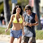 Pic of Busty Chloe Sims depp cleavage when roller skating in Hollywood