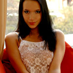 Pic of Gwen A - Gwen A takes her sexy white lace lingerie and shows us her amazing tight ass.