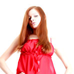 Pic of Indiana A - Indiana A strips her sexy red lingerie set and shows her fantastic tight ass.