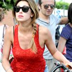 Pic of Belen Rodriguez shows her ass in black thongs on the beach