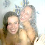 Pic of Kinky amateur lesbians wet and wild in the shower