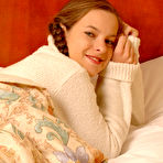 Pic of Kim Nubiles - Kim Nubiles removes her sexy lingerie on the bed and shows us her amazing hot ass.