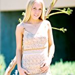 Pic of Kylie Wilde - Kylie Wildepulls up her sexy dress to show off her wet pussy and neat firm ass.