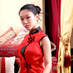 Pic of Mariko A - Mariko A takes her sexy satin Japanese dress off and shows us her round breasts.