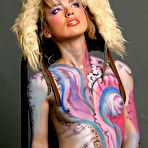 Pic of Natalia B - Natalia B takes her sexy black thongs off and shows us her hot bodypainted ass.