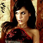 Pic of Nelli Hunter - Nelli Hunter strips her sexy black satin lingerie and shows us her amazing tight ass.