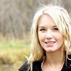 Pic of Private Jewel - Private Jewel stripping outdoors, showing her shaved pussy and perfect tiny tits