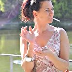 Pic of PinkFineArt | Mina Smoking at the River from Smoking Mina