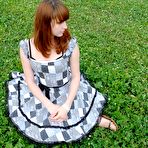 Pic of PinkFineArt | Olga Bare Feet on Grass 3 from Teens Foot Fetish