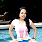 Pic of Victoria Sweet - Victoria Sweet takes her sexy blue panties off and exposes her fantastic tight ass.