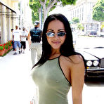 Pic of Cherokee - Cherokee takes all of her clothes on the sofa and holds her massive round jugs