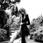 Pic of Abbey Lee Kershaw black-&-white topless scans from magazines