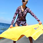 Pic of PinkFineArt | Sun Bath at Beach from FM-Teens
