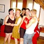 Pic of One lucky dude banging a lot of mature sluts