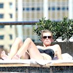 Pic of Busty Brooklyn Decker poolside in bikini candids