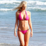 Pic of Sophie Turner hard nipples and cleavage in pink bikini