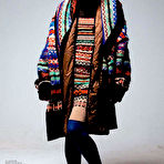 Pic of Milla Jovovich sexy posing fashion photoshoot