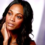 Pic of Zoe Saldana non nude posing scans from mags