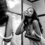 Pic of Zoe Saldana black-&-white sexy posing scans