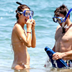 Pic of Alessandra Ambrosio hard nipples in bikini on the beach in Hawaii