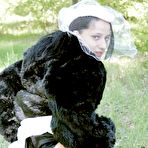 Pic of Sexy elegant stocking Babe outdoor fuck in the Wood