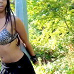 Pic of Busty Black Teens Tied Public Nudity