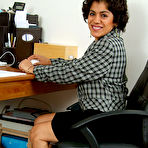 Pic of  Allover30women.com presents:  Your Secretary - Majal - Has One HAIRY PUSSY!! 