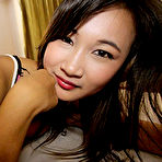Pic of Petite & hairy Thai teen, named Bik, fucked for a hairy creampie!