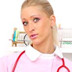 Pic of Sexy nurse porn Uma nurse opens muff with gyno mirror