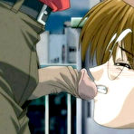 Pic of *Bondanime.com*-->> Two hentai waitresses serve their managers cock