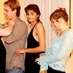 Pic of One dude fucking three horny mature sluts