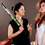 Pic of Hot babe must listen to her lesbian tennis teacher