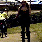 Pic of Public flashing of blonde uk babe Kaz B