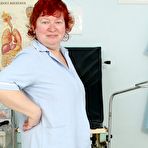 Pic of Senior nurse Tana gaping her naughty cunt wide