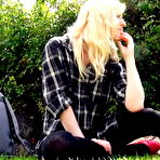 Pic of Satine Spark Peeing in Public