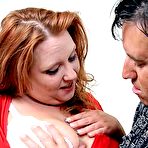 Pic of Chubby Serenity redhead bbw slut fucking hardcore in a hotel