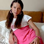 Pic of Creampie-Angels.com - Beautiful brunette teen doesn\\\'t spare her little holes